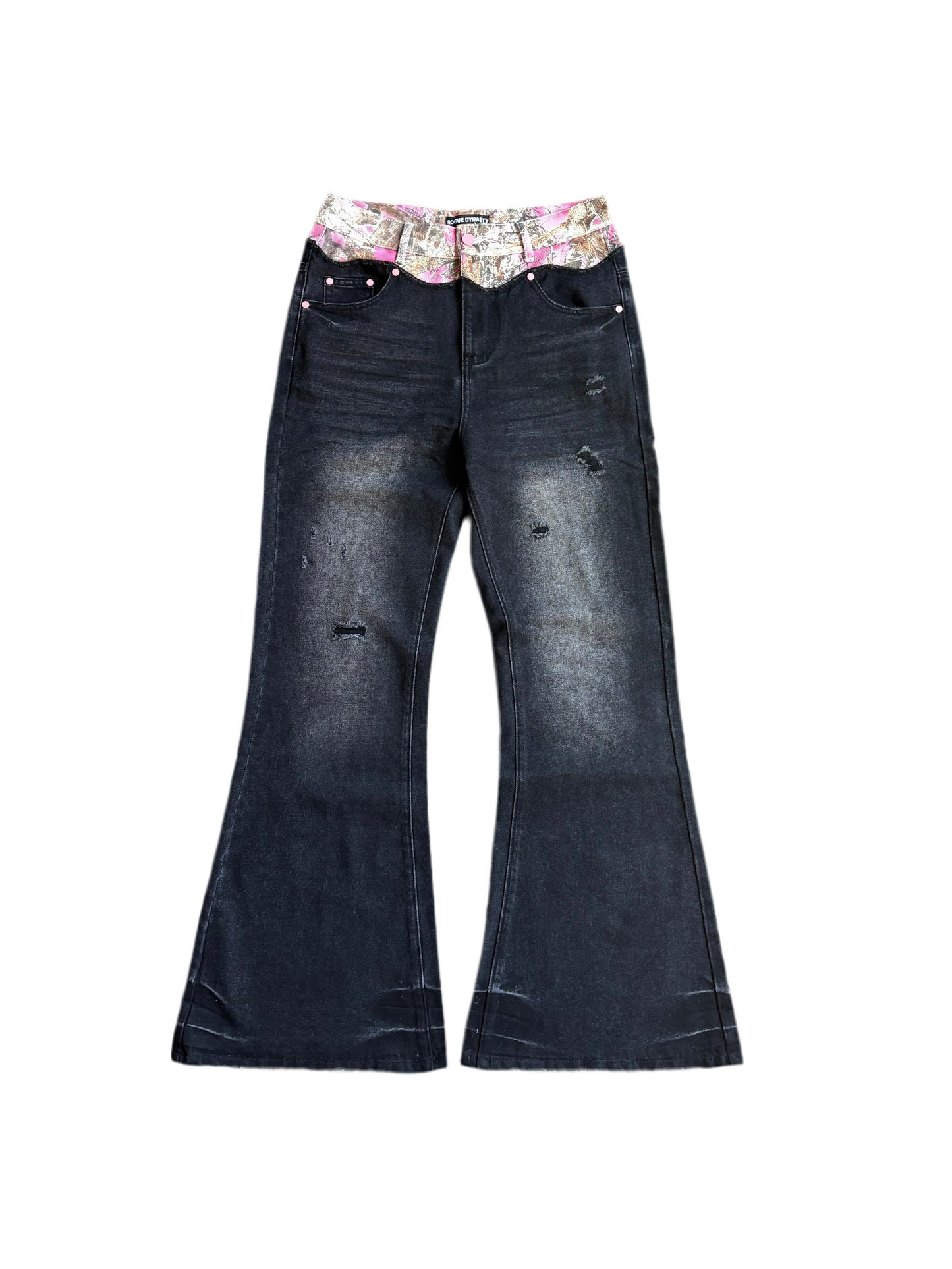 BLACK CUT DENIM